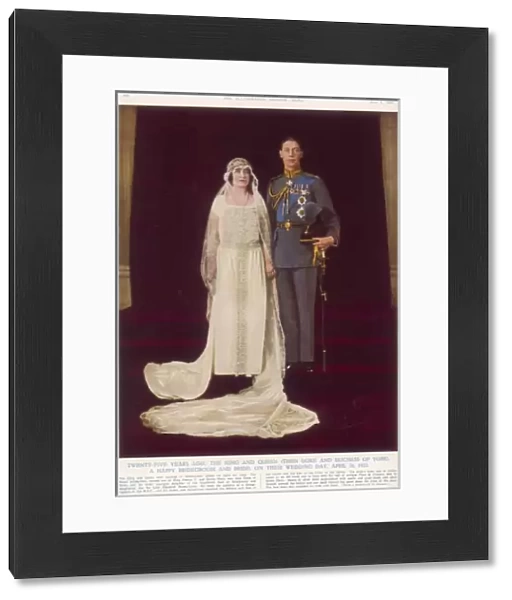 Duke and Duchess of York on their wedding day