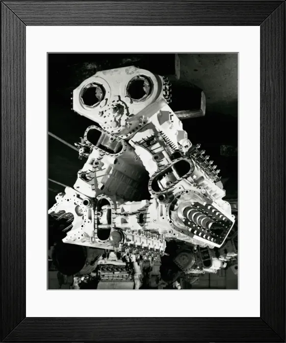 Framed Print : Deltic D18 Engine Print, 1960 (IMechE) Framed Print : Deltic D18 Engine Print, 1960 (IMechE)