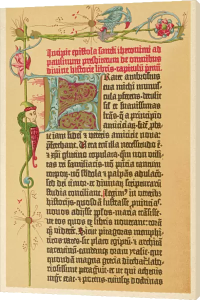Page from Gutenbergs first Bible
