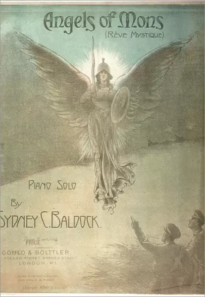 Angels of Mons, cover design for piano music