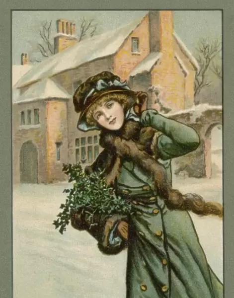 Girl with Holly