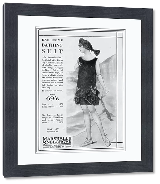 Advert for Marshall & Snelgrove bathing suit, 1926