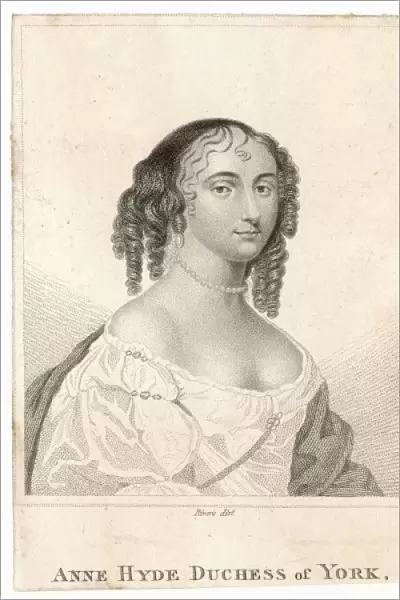 ANNE HYDE duchess of York Wife of James duke of York