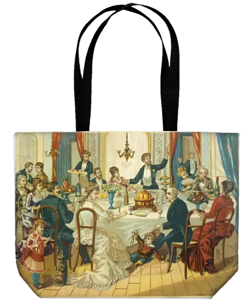 Family Dinner Party 1880