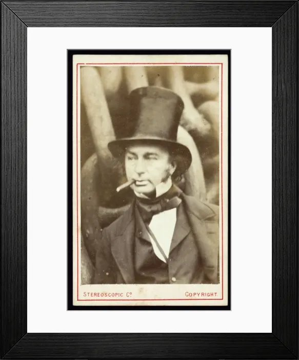 Framed Print : Isambard Kingdom Brunel with Great Eastern Anchor Chain Print Framed Print : Isambard Kingdom Brunel with Great Eastern Anchor Chain Print