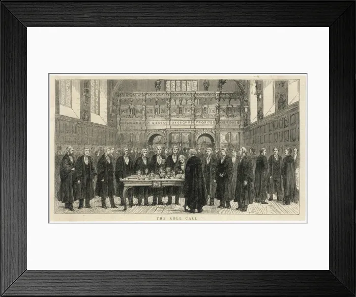 Framed Print : Middle Temple Hall Barristers Call to Bar Print Framed Print : Middle Temple Hall Barristers Call to Bar Print