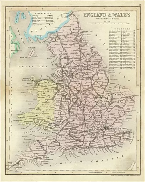 Map  /  England & Wales 1857