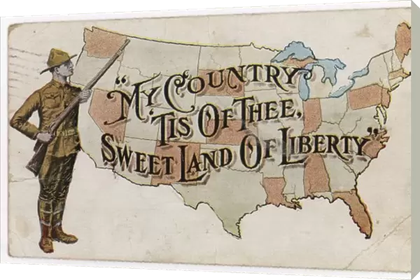 Patriotic American Card