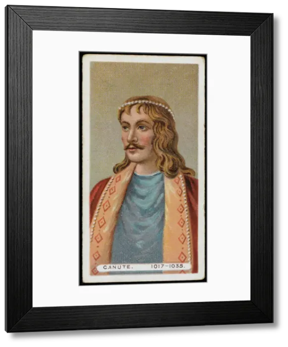 Framed Print : King Cnut Print, Engraving Framed Print : King Cnut Print, Engraving