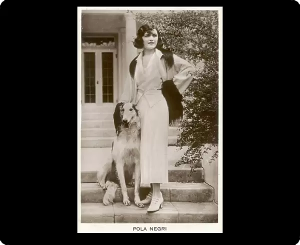 Pola Negri  /  Borzoi Dog