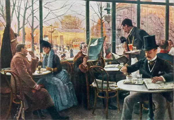 Cafe Josty Scene 1890