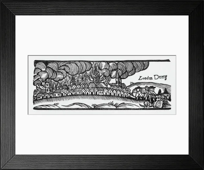 Framed Print : Londonderry Siege Print Framed Print : Londonderry Siege Print