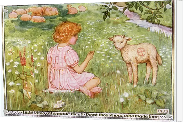 Girl and Lamb 1912