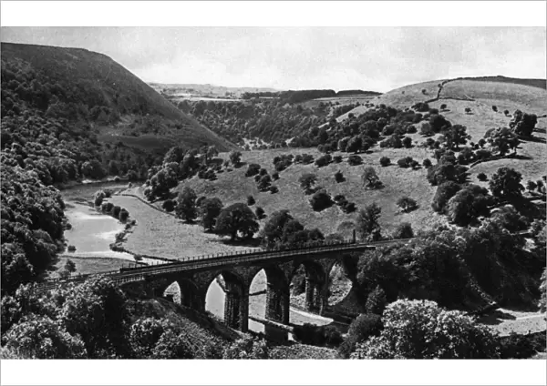 View of Monsal Dale and River Wye, Derbyshire