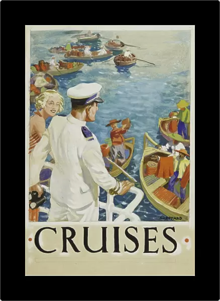 Poster advertising luxury cruises