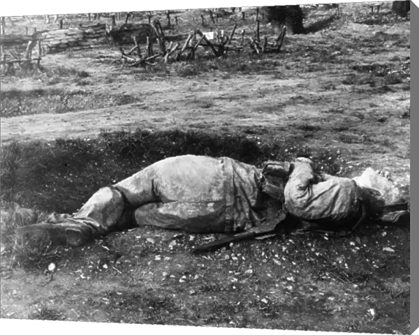 Dummy injured soldier used during training, WW1