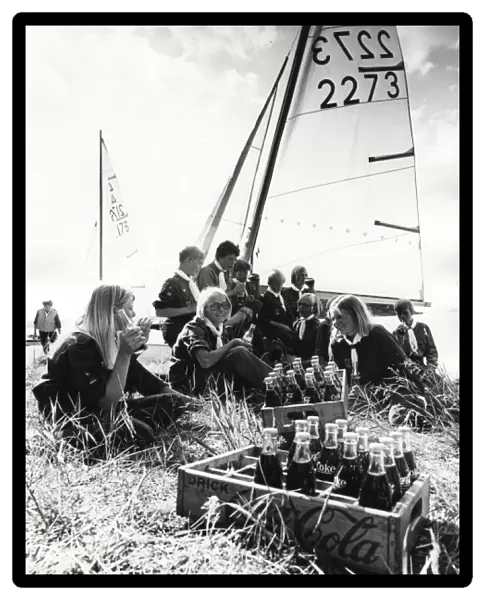 Swedish scouts take a break from sailing