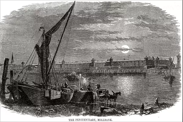 Night view of Millbank Prison