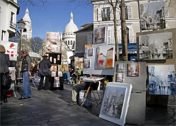 Place du Tertre, Montmartre, Paris, France