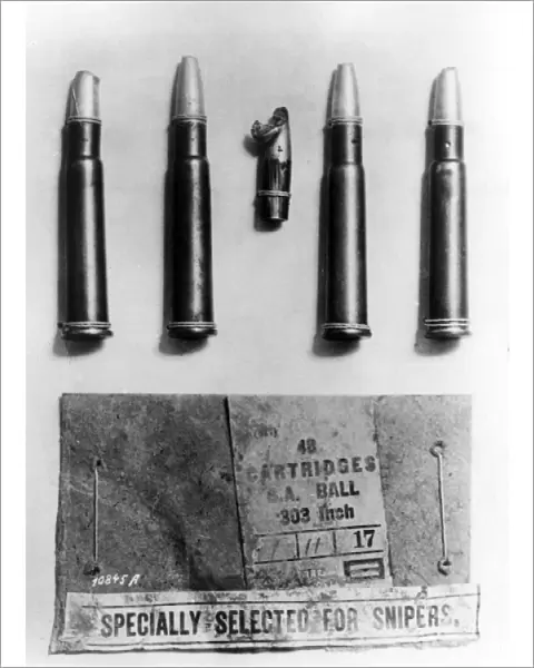 English dum-dum bullets found at Margival, France, WW1
