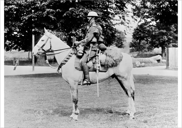 British soldier on horseback, WW1