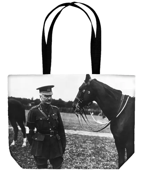 General Horne with his horse, France