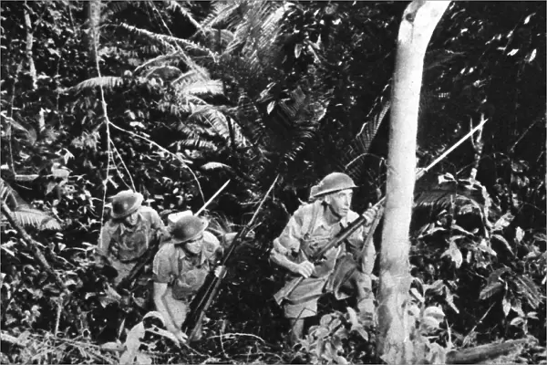 Australian troops train in Malaya