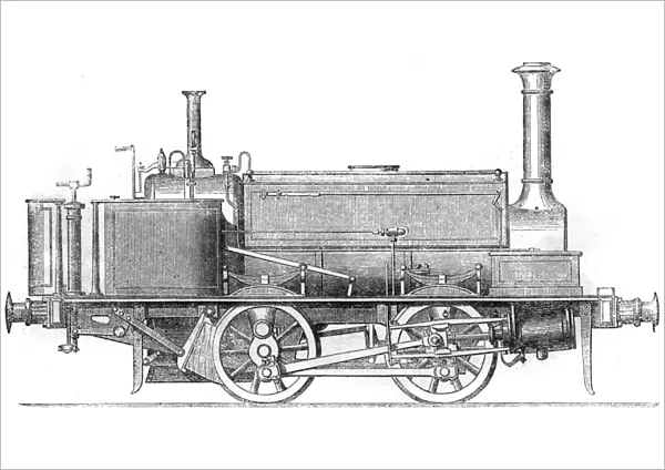 Locomotive tank engine, 1862