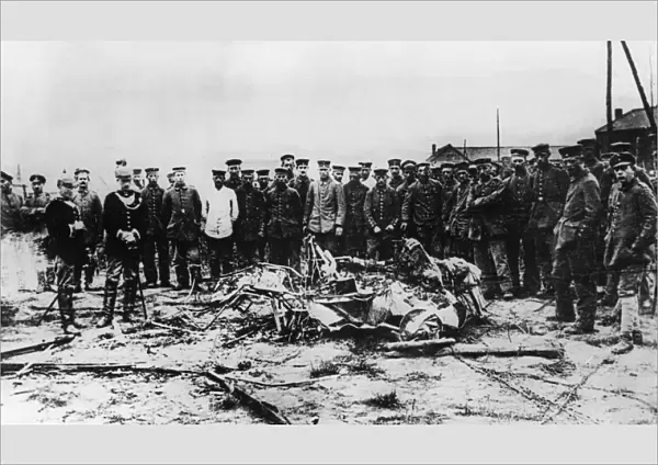 Wreckage of Max Immelmanns aeroplane, WW1