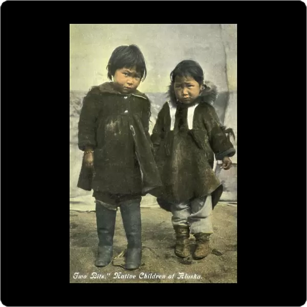 Indigenous Alaskan Inuit children