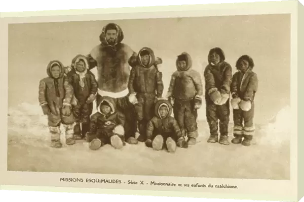 Inuit children at a Catholic Mission - Newfoundland