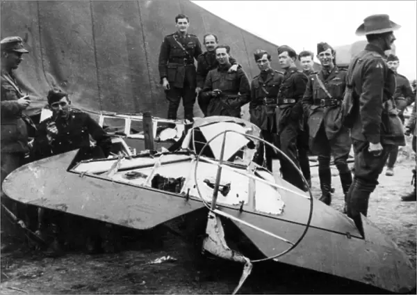 Remains of Baron von Richthofens plane, WW1
