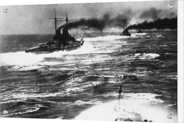 German ships during the Battle of Jutland, WW1
