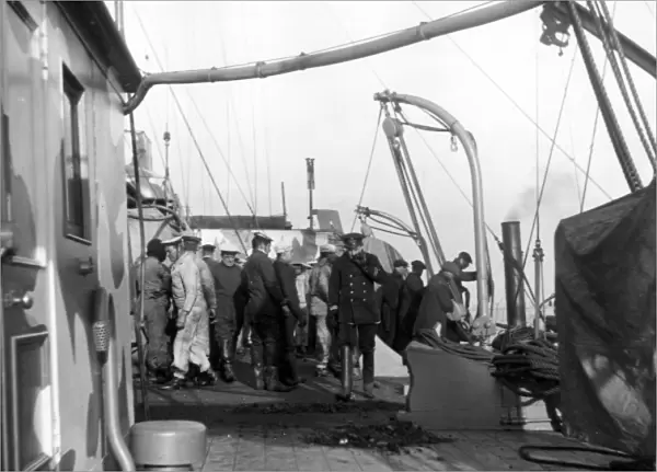 British monitor HMS Severn at Dover, WW1