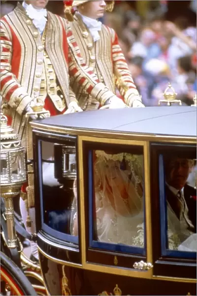 Royal Wedding 1986 - the bride on her way to the Abbey