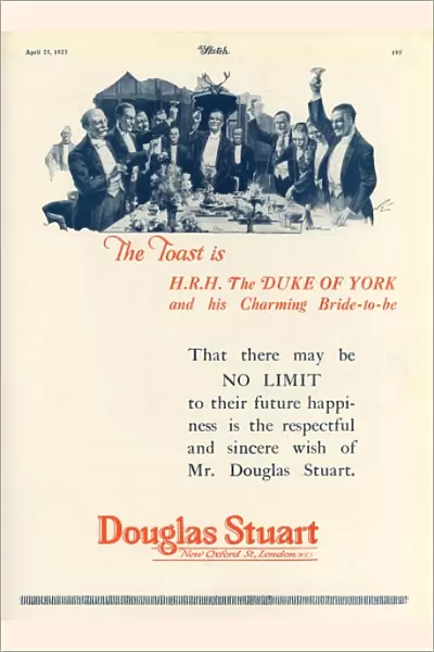 Royal wedding - Douglas Stuart advertisement