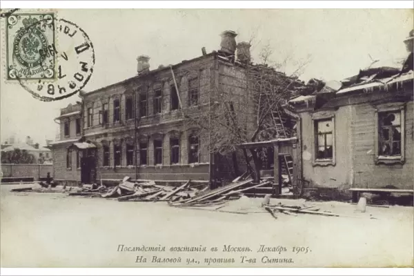 Moscow Uprising - Damage to buildings