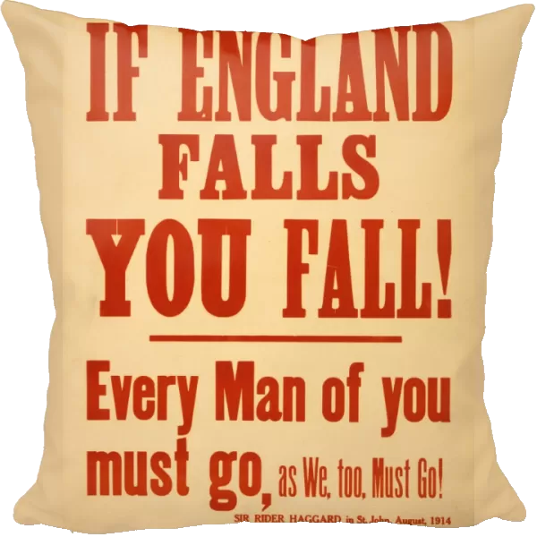 If England falls you fall! Every man of you must go, as we