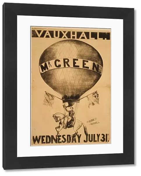 Vauxhall. Mr. Green, Wednesday, July 31st
