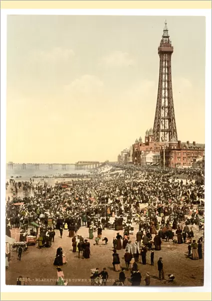 The tower with beach, Blackpool, England
