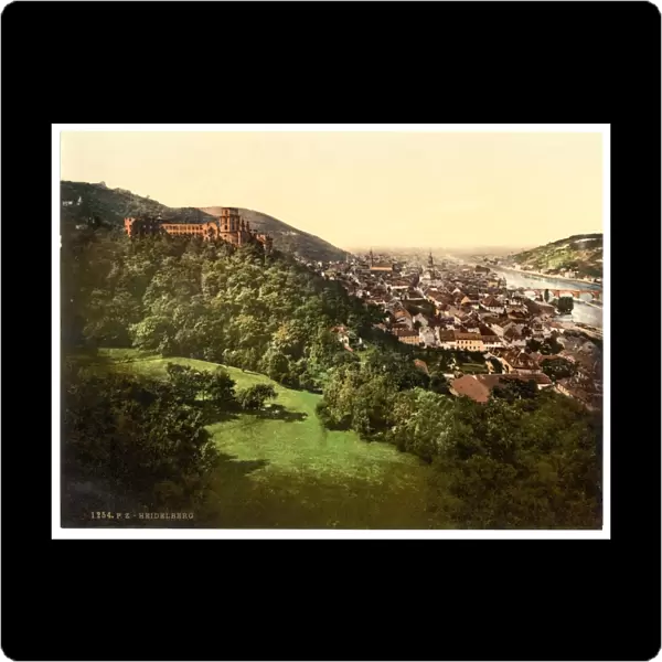 Heidelberg, seen from the Terrace, Baden, Germany