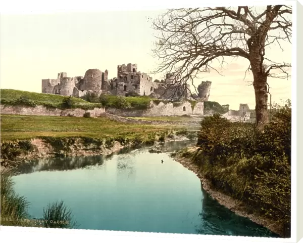 The castle, Caerphilly, Wales