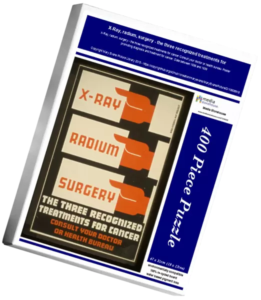 X-Ray, radium, surgery - the three recognized treatments for