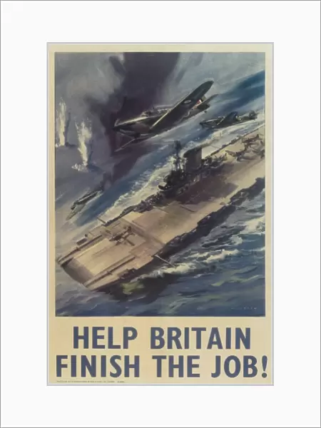 RAF Poster, Help Britain Finish The Job! WW2