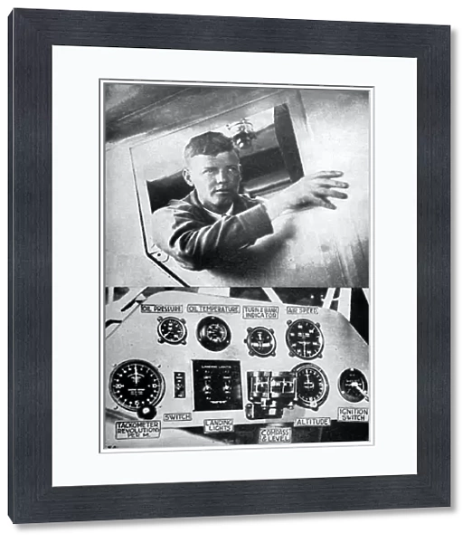 Lindbergh in Plane