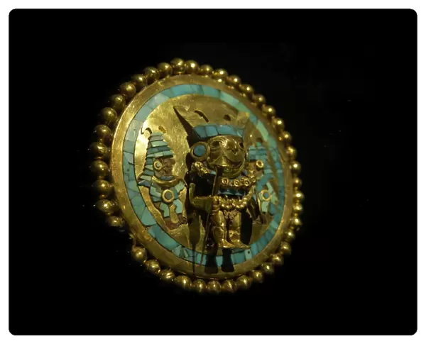 Earring (3rd c. AD). Moche or Mochica Art. PERU