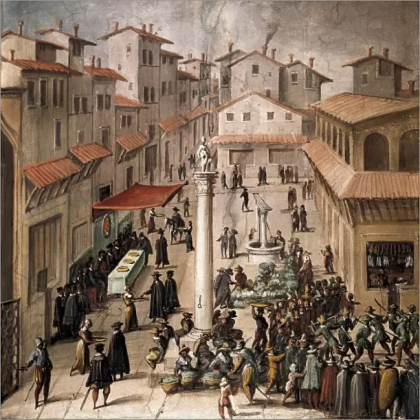 STRADANO, Giovanni (1523-1605). Mercato Vecchio