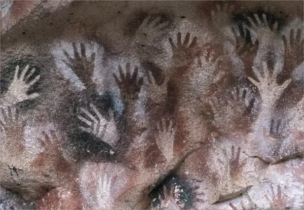 Cave of the Hands. ARGENTINA. SANTA CRUZ. Detail