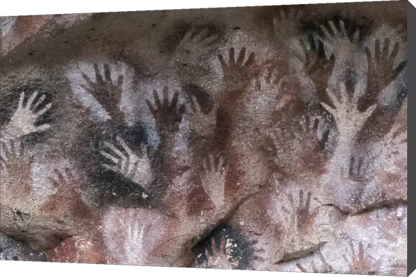 Cave of the Hands. ARGENTINA. SANTA CRUZ. Detail