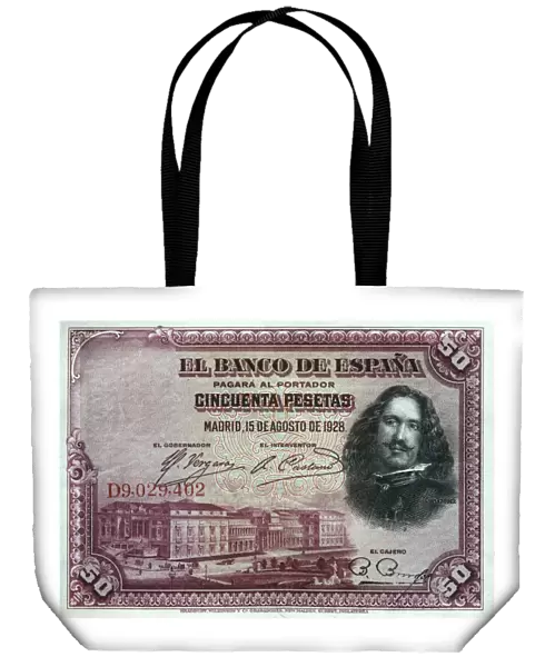 50 pesetas bill, Bank of Spain (Madrid, 1928)